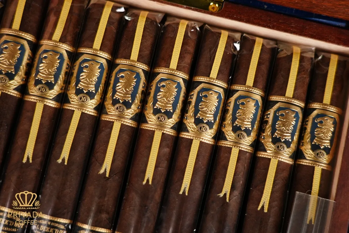 Cigars and lighters at the table